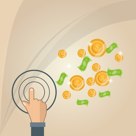 Money concept with icon design, vector illustration 10 eps graphic.のイラスト素材