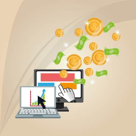 Money concept with icon design, vector illustration 10 eps graphic.のイラスト素材