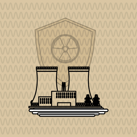 Industrial security concept with icon design, vector illustration 10 eps graphic.のイラスト素材
