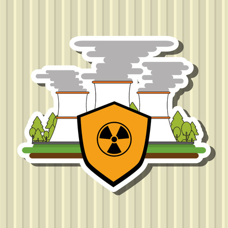 Industrial security concept with icon design, vector illustration 10 eps graphic.のイラスト素材
