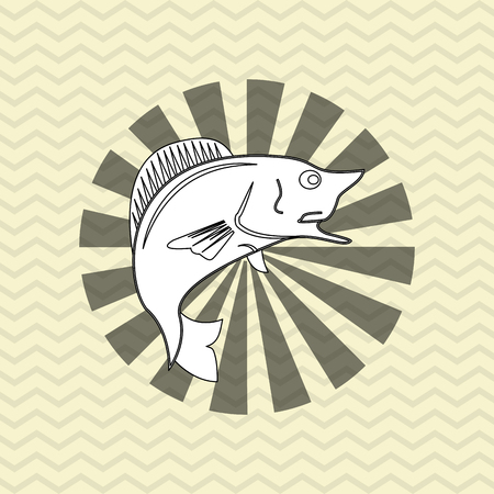 Fishing camp concept with icon design, vector illustration 10 eps graphic.のイラスト素材