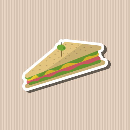 Sandwich concept with icon design, vector illustration 10 eps graphic.のイラスト素材