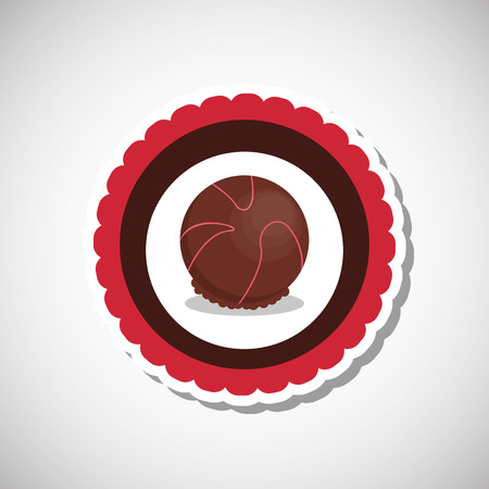 Chocolate concept with icon design, vector illustration 10 eps graphic.のイラスト素材
