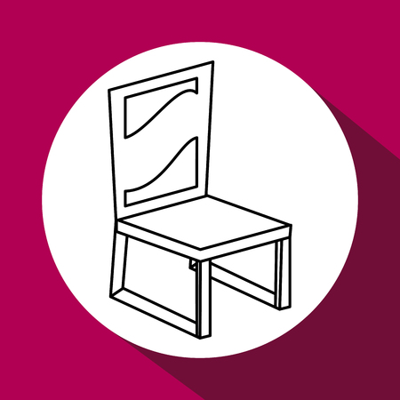 Chair  concept with icon design, vector illustration 10 eps graphic.のイラスト素材