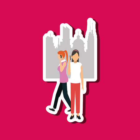 Smart city concept with icon design, vector illustration 10 eps graphic.のイラスト素材