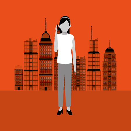 Smart city concept with icon design, vector illustration 10 eps graphic.のイラスト素材