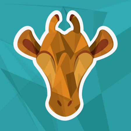 Giraffe concept with icon design, vector illustration 10 eps graphic.のイラスト素材