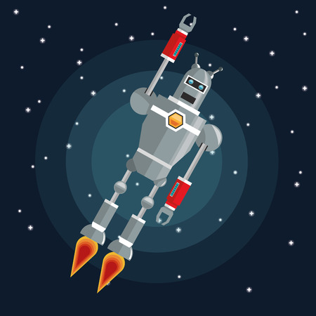 Robot concept with icon design, vector illustration 10 eps graphic.のイラスト素材