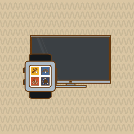 Internet of things concept with icon design, vector illustration 10 eps graphic.のイラスト素材