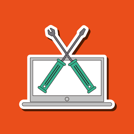 technology concept with icon design, vector illustration 10 eps graphic.のイラスト素材