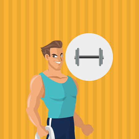 Healthy lifestyle concept with icon design, vector illustration 10 eps graphic.のイラスト素材