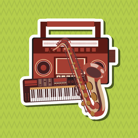 Music concept with icon design, vector illustration 10 eps graphic.のイラスト素材