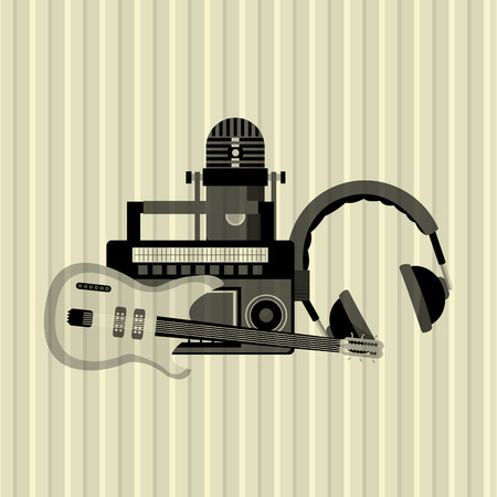 Music concept with icon design, vector illustration 10 eps graphic.のイラスト素材