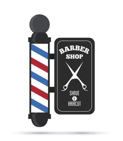 Barber shop concept with icon design, vector illustration 10 eps graphic.のイラスト素材