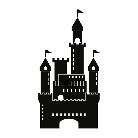 Castle concept with icon design, vector illustration 10 eps graphic.のイラスト素材