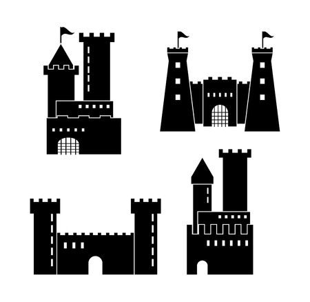 Castle concept with icon design, vector illustration 10 eps graphic.のイラスト素材