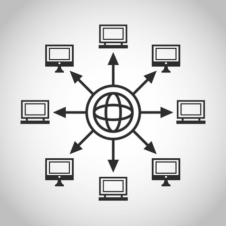 Internet  concept with icon design, vector illustration 10 eps graphic.のイラスト素材