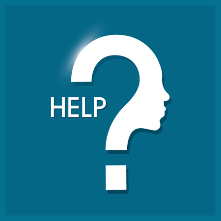 Help concept with icon design, vector illustrationのイラスト素材