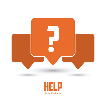 Help concept with icon design, vector illustrationのイラスト素材