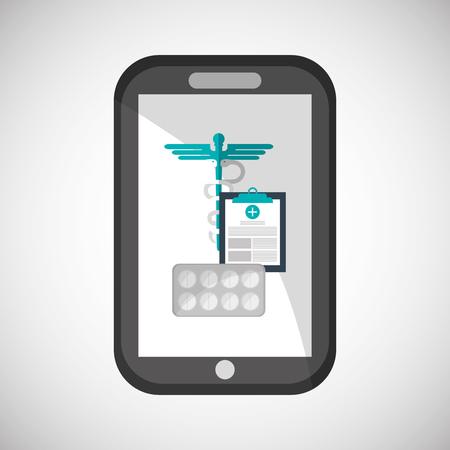 Medical care concept with icon design, vector illustration 10 eps graphic.のイラスト素材