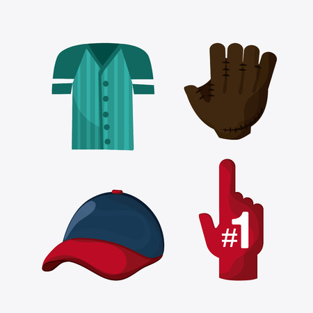 Baseball concept with icon design, vector illustration 10 eps graphic.のイラスト素材