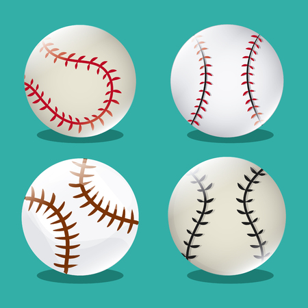 Baseball concept with icon design, vector illustration 10 eps graphic.のイラスト素材