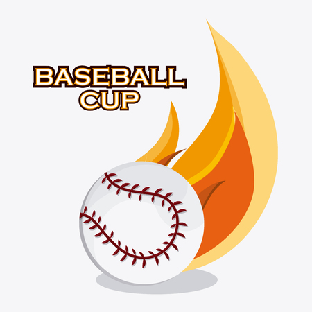 Baseball concept with icon design, vector illustration 10 eps graphic.のイラスト素材