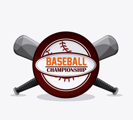 Baseball concept with icon design, vector illustrationのイラスト素材
