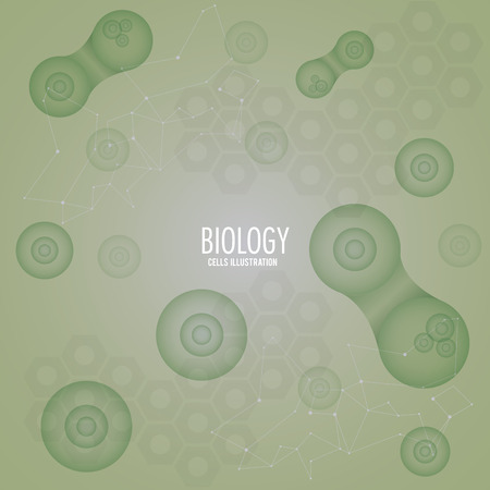 Biology concept with icon design, vector illustrationのイラスト素材