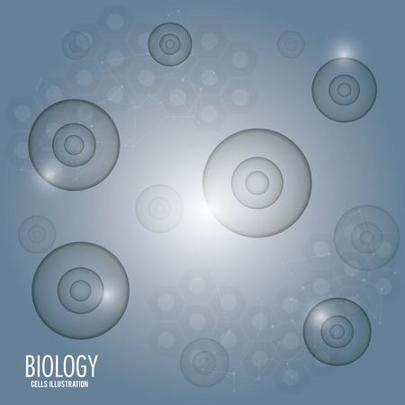 Biology concept with icon design, vector illustrationのイラスト素材