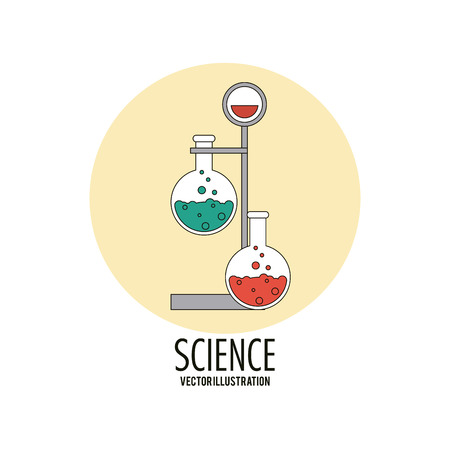 Science concept with icon design, vector illustrationのイラスト素材