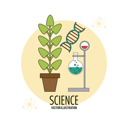 Science concept with icon design, vector illustrationのイラスト素材