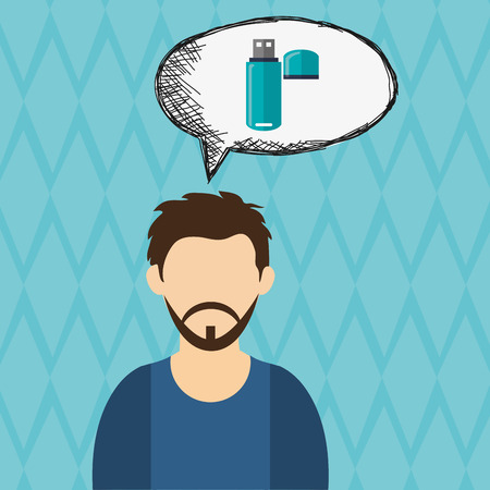 Technology concept with icon design, vector illustration 10 eps graphic.のイラスト素材