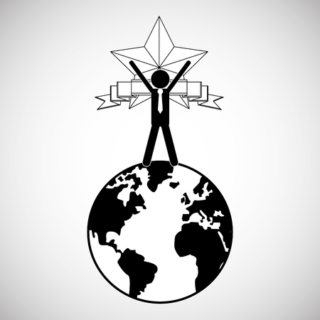 Winner concept with icon design, vector illustration 10 eps graphic.のイラスト素材