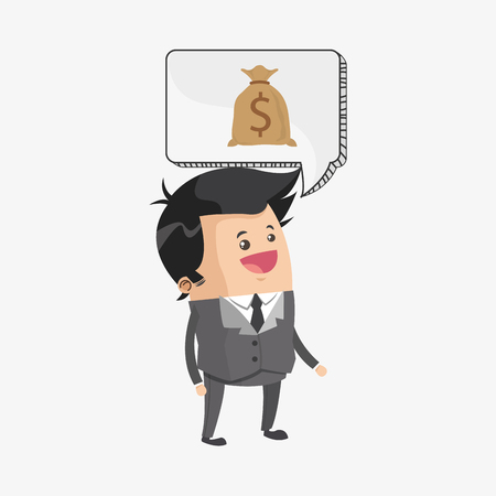 Business concept with icon designのイラスト素材