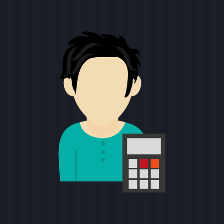 Social media design. business icon. flat illustrationのイラスト素材