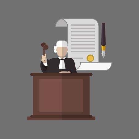 Law concept with icon design, vector illustration 10 eps graphic.のイラスト素材