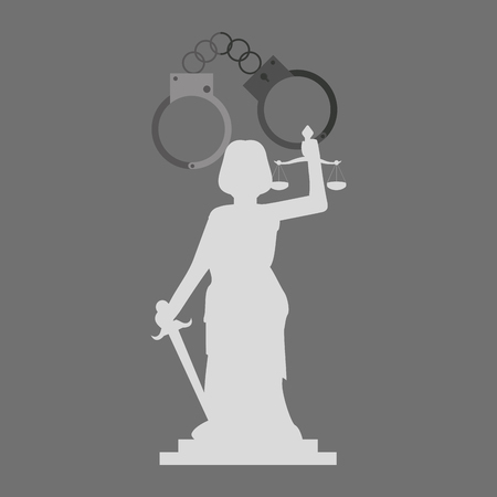 Law concept with icon design, vector illustration 10 eps graphic.のイラスト素材