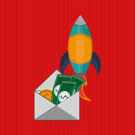 Start up concept with icon design, vector illustration 10 eps graphic.のイラスト素材