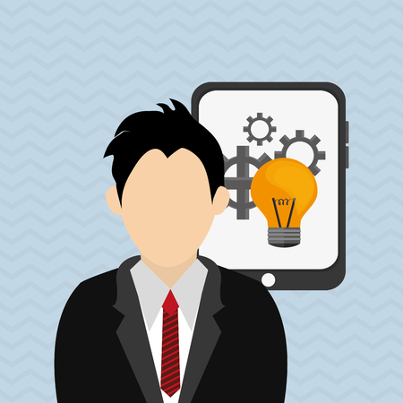 Idea concept with icon design, vector illustration 10 eps graphic.のイラスト素材