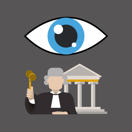 Law concept with icon design, vector illustration 10 eps graphic.のイラスト素材