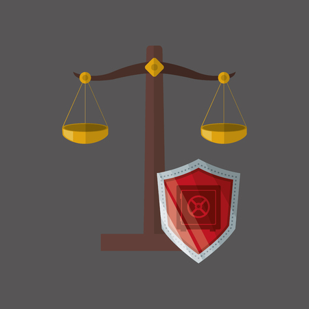Law concept with icon design, vector illustration 10 eps graphic.のイラスト素材