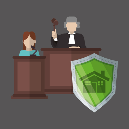 Law concept with icon design, vector illustration 10 eps graphic.のイラスト素材