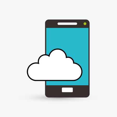 Cloud computing, concept with icon design, vector illustration 10 eps graphic.のイラスト素材