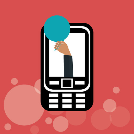 Smartphone concept with icon design, vector illustration 10 eps graphic.のイラスト素材