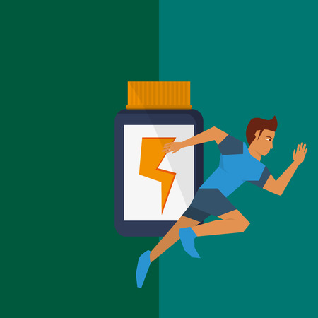 Healthy lifestyle  concept with icon design, vector illustration 10 eps graphic.のイラスト素材