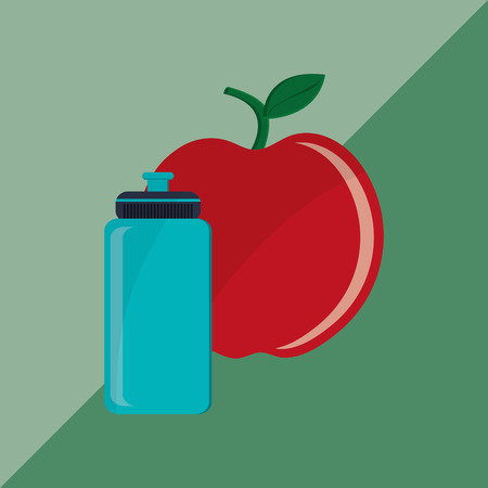 Healthy lifestyle  concept with icon design, vector illustration 10 eps graphic.のイラスト素材