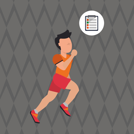 Healthy lifestyle  concept with icon design, vector illustration 10 eps graphic.のイラスト素材