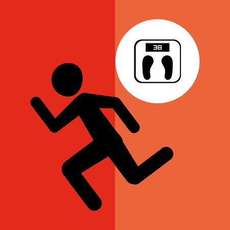 Healthy lifestyle  concept with icon design, vector illustration 10 eps graphic.のイラスト素材