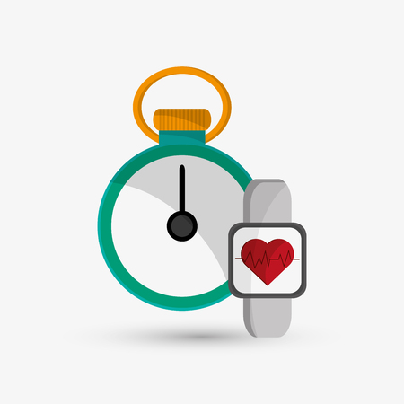 Healthy lifestyle  concept with icon design, vector illustration 10 eps graphic.のイラスト素材